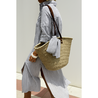 Isabella – Striped Shirt Dress